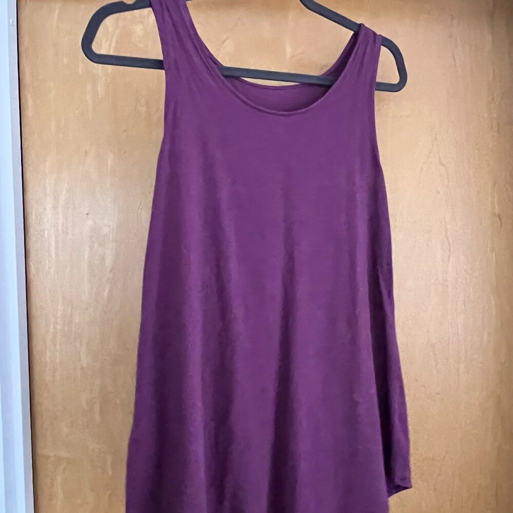 Encircled Everyday Tank Top Small Purple TENCEL Lyocell Cotton